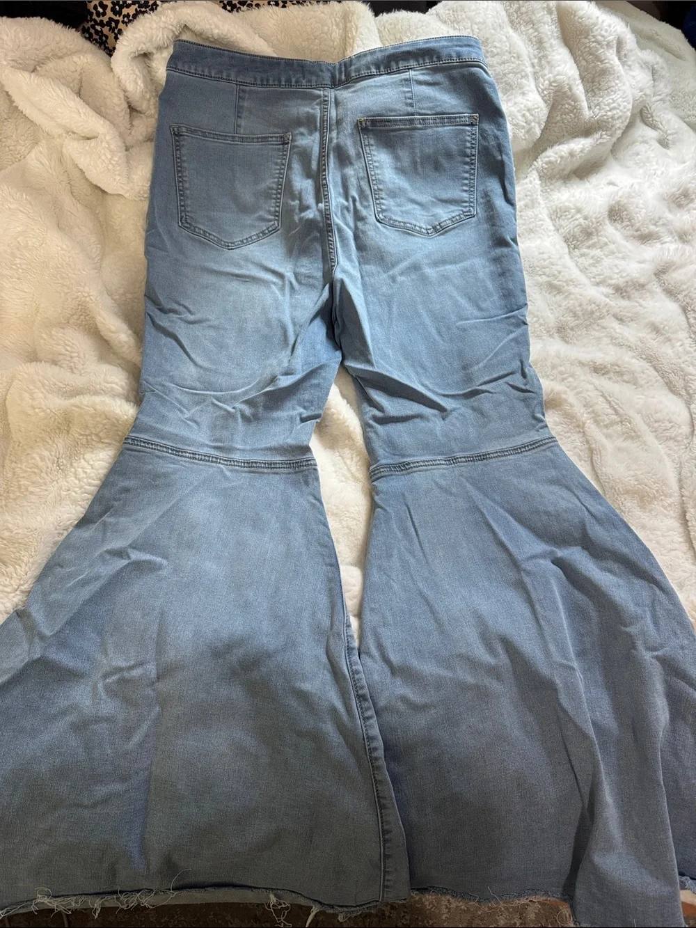 Free People Light Blue Bootcut Flare Jeans